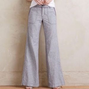 Anthropologie Light Weight Wide Leg Pant